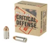 Hornady Critical Defense Subsonic Centerfire Ammunition  45 ACP  Flex Tip eXpanding  185 Grain - 20 Cartridge Box   20   1  