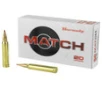Hornady Match Hyper Velocity Centerfire Ammunition  300 Winchester  Extremely Low Drag-Match  195 Grain - 20 Cartridge Box   20   1  