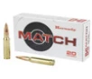 Hornady Match Hyper Velocity Centerfire Ammunition  308 Winchester  Boat Tail Hollow Point  168 Grain - 20 Cartridge Box   20   1  