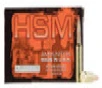 HSM Match Hyper Velocity Centerfire Ammunition  308 Winchester  Sierra MatchKing BTHP  168 Grain - 20 Cartridge Box   20   1  