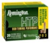 Remington High Terminal Performance  HTP  High Velocity Centerfire Ammunition  9mm Luger  P  Jacketed Hollow Point  115 Grain - 20 Cartridge Box   20   1  