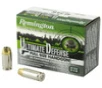 Remington Ultimate Defense Full Size Handgun Subsonic Centerfire Ammunition  40 Smith   Wesson  Brass Jacket Hollow Point  180 Grain - 20 Cartridge Box   20   1  
