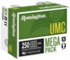 Remington UMC Subsonic Centerfire Ammunition  380 ACP  Full Metal Jacket  95 Grain - 250 Cartridge Box   250   1  