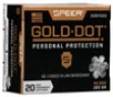 Speer Gold Dot Standard Velocity Centerfire Ammunition  40 Smith   Wesson  Hollow Point  165 Grain - 20 Cartridge Box   20   1  