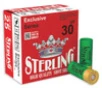 STERLING 12GA BIRDSHOT  9 2 3 4 INCH 1 1 16 OZ  30g  BOX25 UPC  8698779950651