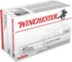 Winchester USA White Box Standard Velocity Centerfire Ammunition  40 Smith   Wesson  Full Metal Jacket  165 Grain - 100 Cartridge Box   100   1  