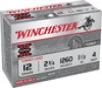 Winchester Super-X 12 Gauge Shotshell Ammunition  2 3 4 Inch  1260 FPS  1 1 2 Ounce   4 Shot - 10 Cartridge Box   10   1  