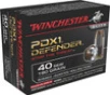 Winchester PDX1 Defender Standard Velocity Centerfire Ammunition  40 Smith   Wesson  Bonded Jacket Hollow Point  180 Grain - 20 Cartridge Box   20   1  