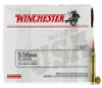 Winchester USA White Box Hyper Velocity Centerfire Ammunition  5 56 x 45mm NATO  Full Metal Jacket  55 Grain - 150 Cartridge Box   150   1  