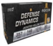 Fiocchi Defense Dynamics High Velocity Centerfire Ammunition  357 Magnum  Jacketed Hollow Point  148 Grain - 50 Cartridge Box   50   1  