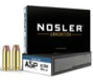 Nosler ASP Subsonic Centerfire Ammunition  40 Smith   Wesson  Jacketed Hollow Point  180 Grain - 50 Cartridge Box   50   1  