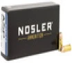Nosler ASP Standard Velocity Centerfire Ammunition  9mm Luger  Jacketed Hollow Point  115 Grain - 50 Cartridge Box   50   1  