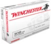 Winchester USA White Box Hyper Velocity Centerfire Ammunition  308 Winchester  Full Metal Jacket  147 Grain - 20 Cartridge Box   20   1  
