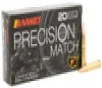 Barnes Precision Match Subsonic Centerfire Ammunition  300 Blackout  Jacketed Hollow Point  220 Grain - 20 Cartridge Box   20   1  