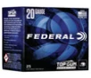 Federal Top Gun 20 Gauge Shotshell Ammunition  2 3 4 Inch  1250 FPS  2 3 Ounce   8 Shot - 25 Cartridge Box   25   1  