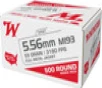 Winchester Ammo WM193500 M193 5 56mm 55 gr Full Metal Jacket 500 Per Box  2 Case UPC  020892228320