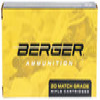 Berger Bullets 31011 Target Rifle 6 5 Creedmoor 140 gr Hybrid 20 Per Box 10 UPC  679459310116