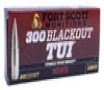 Fort Scott Munitions 300115SCV Tumble Upon Impact TUI 300 Blackout 115 gr Solid Copper Spun 20 Per Box 25 UPC  758381721150