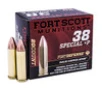 Fort Scott Munitions 38P081SCV Tumble Upon Impact TUI 38 Special P 81 gr Solid Copper Spun 20 Per Box 25 UPC  758381721259