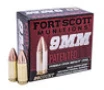 Fort Scott Munitions 9MM080SCVTPD Tumble Upon Impact TUI 9mm Luger 80 gr Solid Copper Spun 20 Per Box 25 UPC  758381721488