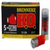 Brenneke SL122KO K O  12 Gauge 2 75 1 oz Slug Shot 5 Per Box 50 UPC  4030128120973