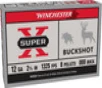 Winchester Super-X 12 Gauge Shotshell Ammunition  2 3 4 Inch  1325 FPS  8 Pellet   00 Buck - 5 Cartridge Box   5   1  