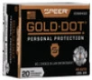 Speer Gold Dot Subsonic Centerfire Ammunition  45 ACP  Hollow Point  185 Grain - 20 Cartridge Box   20   1  