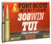 Fort Scott Munitions 308175SCV2 Tumble Upon Impact TUI Rifle 308 Win 175 gr Solid Copper Spun 20 Per Box 10 UPC  758381722010
