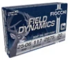 Fiocchi Field Dynamics Hyper Velocity Centerfire Ammunition  25-06 Remington  Pointed Soft Point  117 Grain - 20 Cartridge Box   20   1  