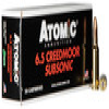 Atomic Ammunition 00476 Rifle Subsonic 6 5 Creedmoor 130 gr 1050 fps Sierra MatchKing BTHP 20 Bx10 Cs UPC  858767004768