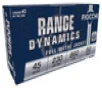 Fiocchi Range Dynamics 45 Auto 230 Grain FMJ Case of 500
