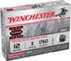 Winchester Super-X 12 Gauge Slug Ammunition  3 Inch  1760 FPS  1 Ounce  Rifled Slug Hollow Point - 5 Cartridge Box   5   1  