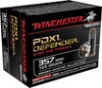Winchester PDX1 Defender High Velocity Centerfire Ammunition  357 Magnum  Bonded Jacket Hollow Point  125 Grain - 20 Cartridge Box   20   1  