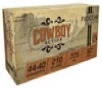 Fiocchi Cowboys Subsonic Centerfire Ammunition  44-40 Winchester  Lead Round Nose Flat Point  210 Grain - 50 Cartridge Box   50   1  