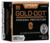 Speer Gold Dot Subsonic Centerfire Ammunition  44 S W Special  Hollow Point  200 Grain - 20 Cartridge Box   20   1  