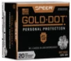 Speer Gold Dot Hyper Velocity Centerfire Ammunition  357 Magnum  Hollow Point  125 Grain - 20 Cartridge Box   20   1  