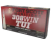 Fort Scott Munitions 308-165-SCV22 Tumble Upon Impact  TUI  308Win 165gr Solid Copper Spun 20 Per Box 10 Case