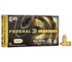 Federal GM45B Premium Gold Medal 45ACP 185gr Full Metal Jacket Semi Wadcutter 50 Per Box 20 Case