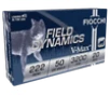 Fiocchi 222HVA Field Dynamics 222Rem 50gr Hornady V Max 20 Per Box 10 Case
