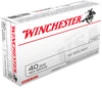 Winchester Ammo USA40SW USA 40S W 165gr Full Metal Jacket Flat Nose 50 Per Box 10 Case