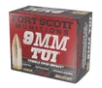 Fort Scott Munitions 9MM115SCV Tumble Upon Impact  TUI  9mmLuger 115gr Solid Copper Spun 20 Per Box 25 Case