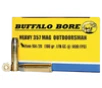 Buffalo Bore Ammunition 19A20 Outdoorsman Strictly Business 357Mag 180gr Hard Cast Flat Nose 20 Per Box 12 Case