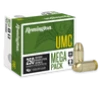 Remington Ammunition 23781 UMC Mega Pack 45ACP 230gr Full Metal Jacket 250 Per Box 4 Case