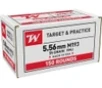 Winchester Ammo WM193150 USA M193 5 56x45mmNATO 55gr Full Metal Jacket 150 Per Box 4 Case  Value Pack