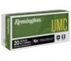 Remington Ammunition 23813 UMC 22-250Rem 50gr Jacketed Hollow Point 20 Per Box 10 Case