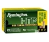 Remington Ammunition 28293 HTP 9mmLuger P 115gr Jacketed Hollow Point 20 Per Box 25 Case