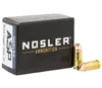 Nosler 51285 Assured Stopping Power Handgun 9mmLuger 115gr Jacketed Hollow Point 20 Per Box 20 Case