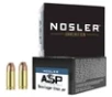 Nosler 51286 Assured Stopping Power Handgun 9mmLuger 124gr Jacketed Hollow Point 20 Per Box 20 Case