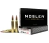Nosler 60011 Match Grade 223Rem 77gr Custom Competition Hollow Point Boat Tail 20 Per Box 20 Case