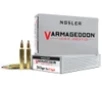 Nosler 65115 Varmageddon 204Ruger 32gr Flat Base Tipped 20 Per Box 20 Case